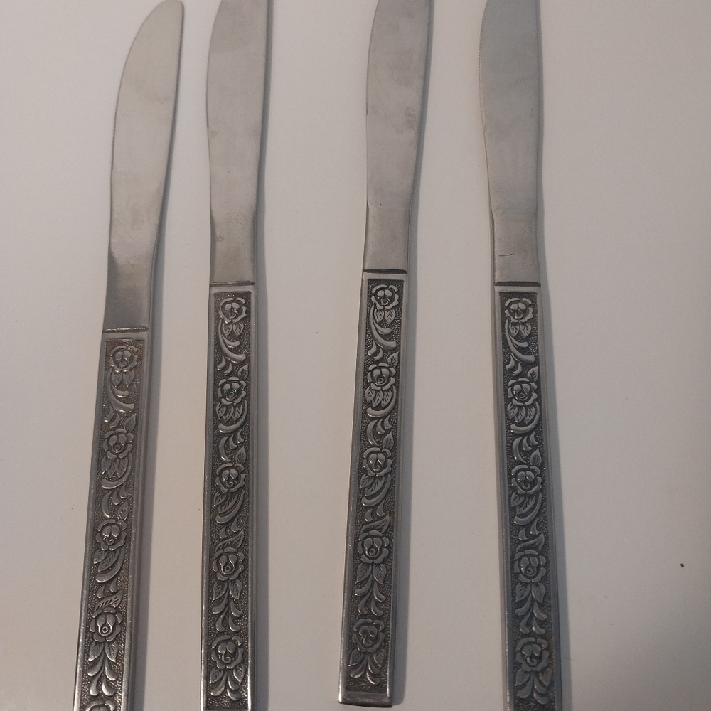 Vintage Nasco Costello Japan Butter Knives Lot Of 7